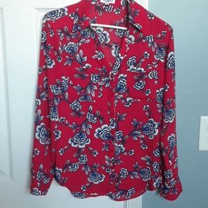 Express portofino Slim fit blouse size small